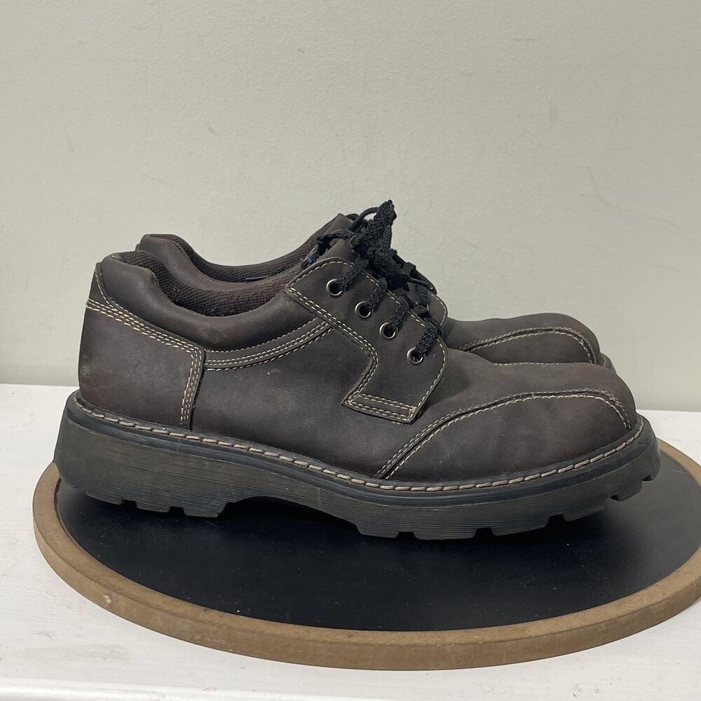 VTG Gotcha Shoes Mens Size‎ 13 Black Brown Casual Workwear Lace Up Chunky 90s